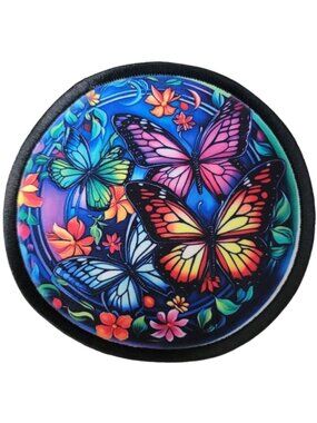 Butterfly Sublimation DYI Fabric Hat Patch Glue Iron On Sew Hat Patch